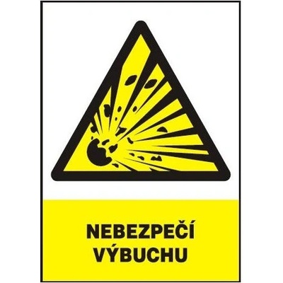 Nebezpečí výbuchu 210x297 mm - plast