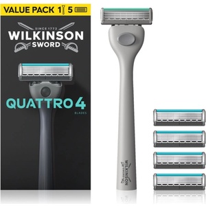 Wilkinson Sword Quattro самобръсначка + резервни ножчета