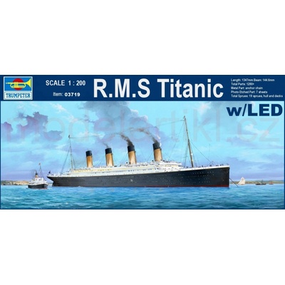 Trumpeter R.M.S Titanic w/LED 1:200 – Zboží Mobilmania