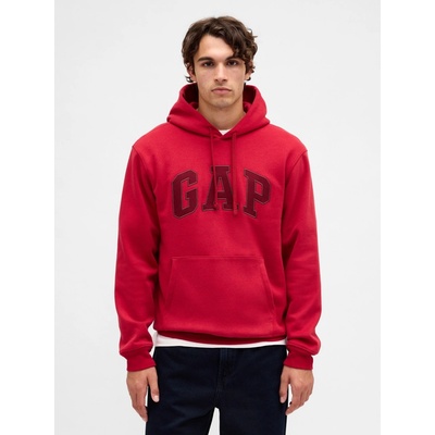 GAP VintageSoft mikina s kapucňou červená