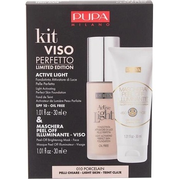 Pupa Milano Lehký tekutý make-up SPF 10 Active Light Perfect Skin Foundation 010 Porcelain 30 ml