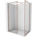 Mexen Kioto-XF душ кабина с рамка 120 x 110 см, прозрачна 10 мм, розово злато - 800-120-202-04-60-110-XF (800-120-202-04-60-110-XF)