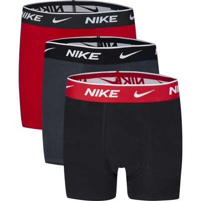 Nike Детски боксерки Nike Cotton Boxer Brief 3 Pack Boys - Black/Red