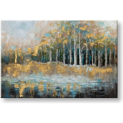 Maľovaný obraz na stenu STROMY 90x60 cm - 90×60 cm / Klasický 2 cm