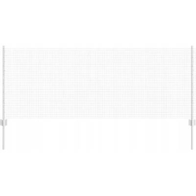 Oplocení ze svařované síťoviny s 5 sloupky, stříbrný, 0.8 x 10 m Ocel