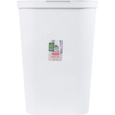 Curver Панер с капак Curver - Dots Infinity, 60 l, бял (HCC#110)