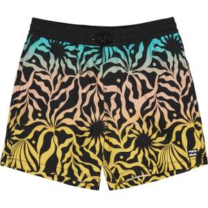 Billabong Детски бански слипове Billabong Kid's Radiant Layback Swim brief - Black Print - размер 152 (EU) (750-2655-0113)