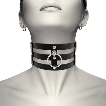 Image 1 of Coquette Hand Crafted Choker Fetish Ring 229294 Black