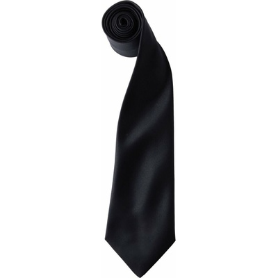 Premier Workwear Pánská saténová kravata PR750 Black