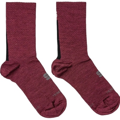 Sportful dámske ponožky Wool 16 Sock Červená/Čierna