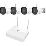 Uniview Фабричен пакет Uniview 2MP с 4 WiFi камери (1бр. NVR и 4бр. WiFi камери с 4 мм фиксиран обектив, микрофон) KIT/NVR301-04LS3-W/4IPC2122LB-AF40WK-G (KIT/NVR301-04LS3-W/4IPC2122LB-AF40WK-G)