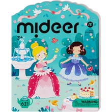 Mideer znovu použitelné gelové samolepky princezny 61 ks