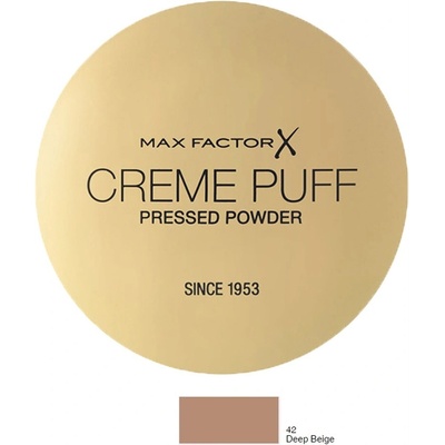 Max Factor Creme Puff lisovaný púder 42 Deep Beige 21 g