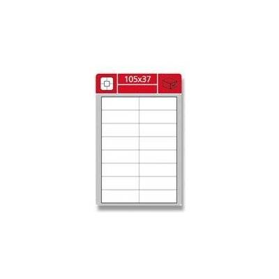 Coveris EPNW105037A4 nepermanentní etikety 105 x 37 mm 1600 etiket bílá