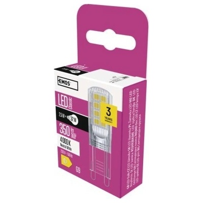 Emos LED žárovka Classic JC 2,5W G9 NW