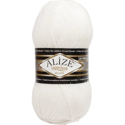Alize Superlana Klasik 55 biela