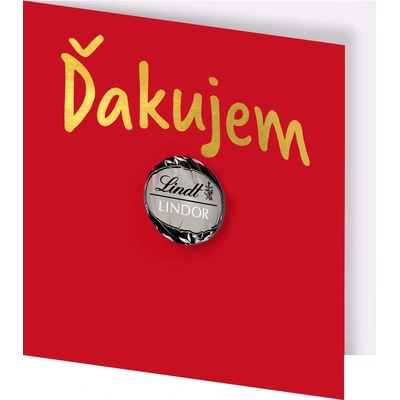Lindt Prianie s textom "Ďakujem"
