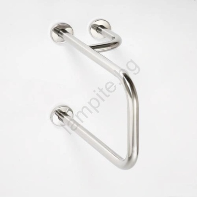 Bemeta Опорна дръжка 23, 5x38 cm неръждаема стомана/сребриста (BD0187)