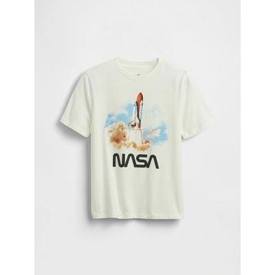 GAP Бебешка тениска с щампа Gap GAP | Byal | Момчешки | XS
