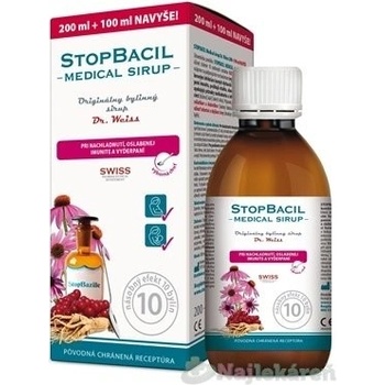 Dr. Weiss Stopbacil sirup 200+100 ml