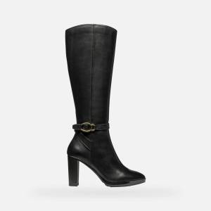GEOX Черни дамски ботуши Geox Walk Pleasure 85 Geox | Cheren | ЖЕНИ | 40