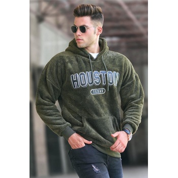 Madmext Мъжки суитшърт от плюш 5311 - Каки #310532 (310532_Хаки)