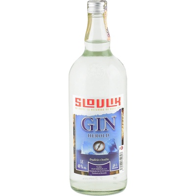 Slovlik Gin 40% 1 l (čistá fľaša)