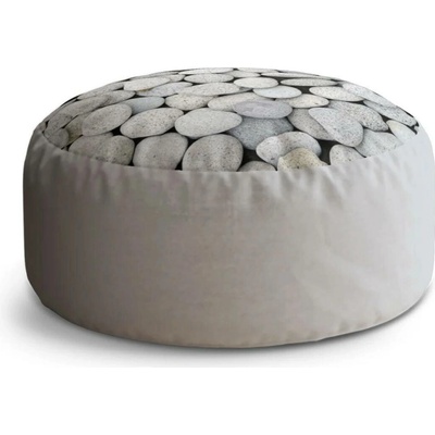 Sablio Taburet Circle Oblázky: 38x48 cm