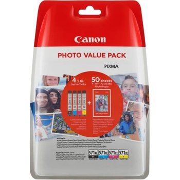 Image 1 of Canon CLI-571 Photo Value Pack BK/C/M/Y (BS0332C005AA)