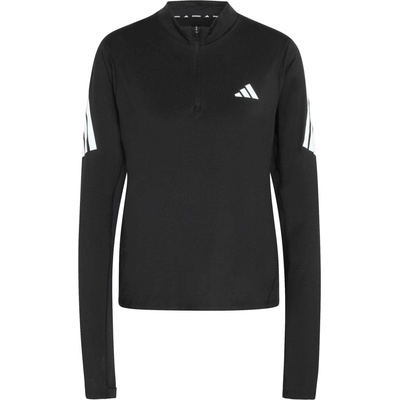 adidas ADI365 Iconic Running 1/2 Zip W čierna biela
