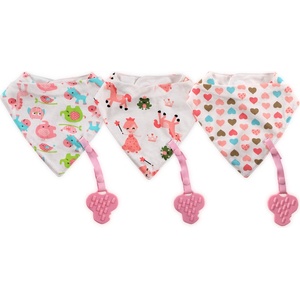 Baby Care ЛИГАВНИК БАНДАНА С ГРИЗАЛКА+ДЪРЖАЧ girl (10260180001)