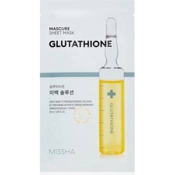 Missha Mascure Glutathione rozjasňujúca plátienková maska 28 ml