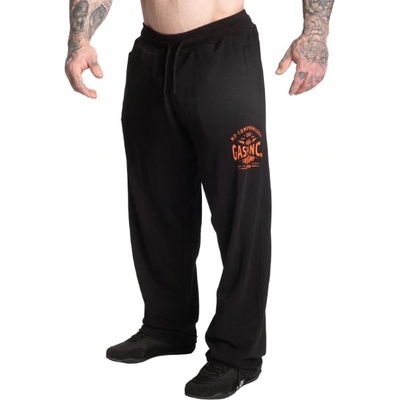 Gasp INC Sweatpants čierno-oranžové