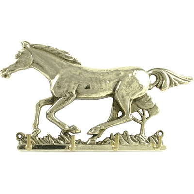 Vešiak na kľúče kôň medený 20 x 11cm