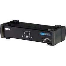 Aten CS-1762A 2-Port DVI USB 2.0 KVMP Switch, 2x DVI-D Cables, 2-port Hub, Audio