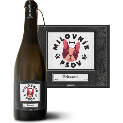 Sablio Milovník psov Prosecco biele suché šumivé víno 10,5 % 0,75 l (holá fľaša)