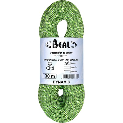 Beal Двойно въже Beal Rando 8 mm Twin rope - Green - размер 30 m (309-0093-0212)