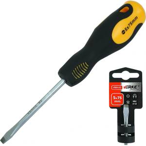 VERKE Плоска отвертка 5x75mm S2 66475 (V86443)