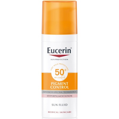 Eucerin Sun Слънцезащитен флуид за лице Pigment Control, SPF50+, 50 ml