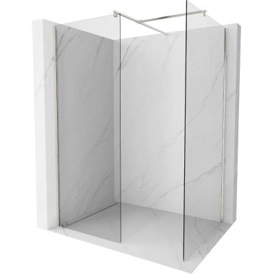 Mexen Kioto душ кабина Walk-in 110 x 110 см, прозрачен, четкан никел - 800-110-202-97-00-110 (800-110-202-97-00-110)