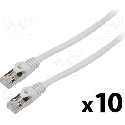 Lanberg PCF6-20CC-0300-S Patch F/UTP Cat 6 RJ45 vidlice z obou stran lanko CCA
