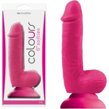 Image 1 of Пенис дилдо за естествена наслада, цветна мекота, 15, 2см. - Colours Softies (NSTOYS0463)