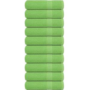 vidaXL Кърпи за баня FROGN 10 бр. Ябълково зелени 100x150 см 360 г/м2 (137030)