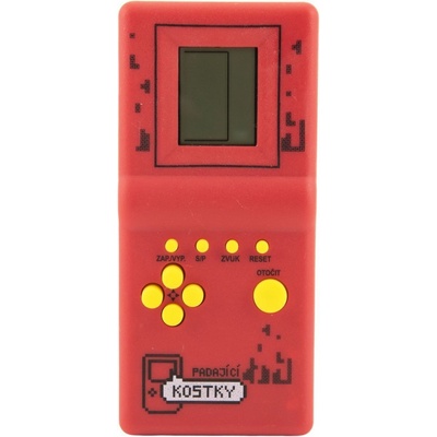 Digitálna hra Padajúce kocky hlavolam plast 14x7cm červená