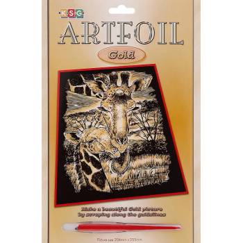 KSG Crafts Творчески комплект за гравиране KSG Crafts - Жираф, на златиста основа (605)