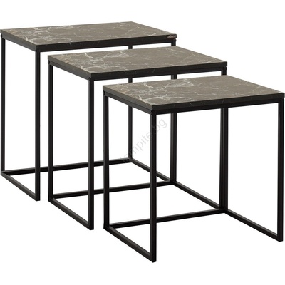 ADORE К-кт 3x Масичка за кафе черен (AD0157)