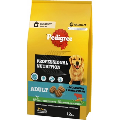 Pedigree Professional Nutrition Adult with beef and vegetables medium and large breeds 12 kg