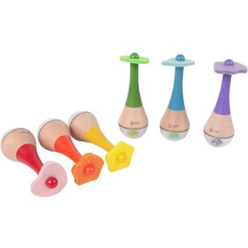 Image 1 of Classic World Дървена играчка Classic World - Многоцветен маракас, асортимент (CW40527)