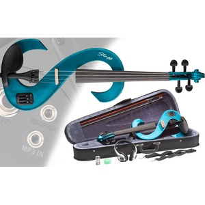 Stagg Цигулка електрическа stagg - Модел evn 4/4 mbl с калъф и аксесоари
