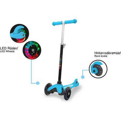 Jamara Germany KickLight Scooter modrá